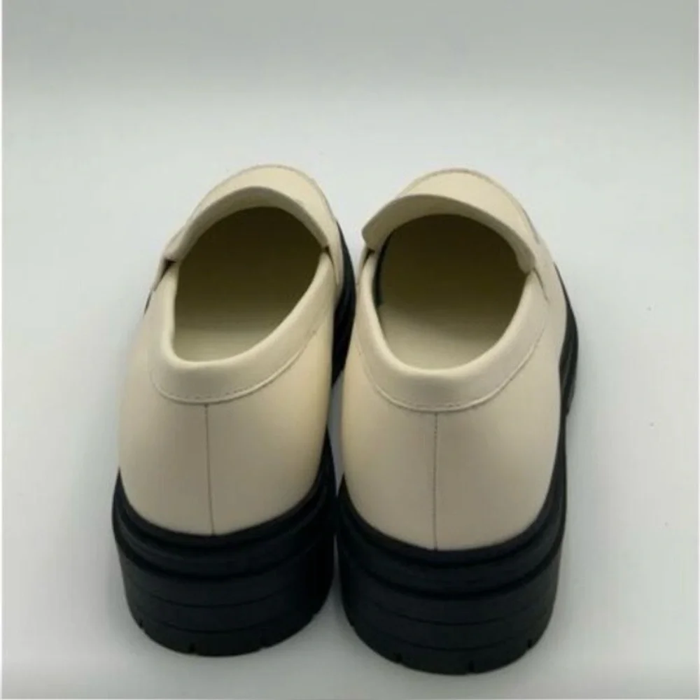 Quince Italian Leather Bone Lug Sole Loafers 9.5 - Picture 3 of 4